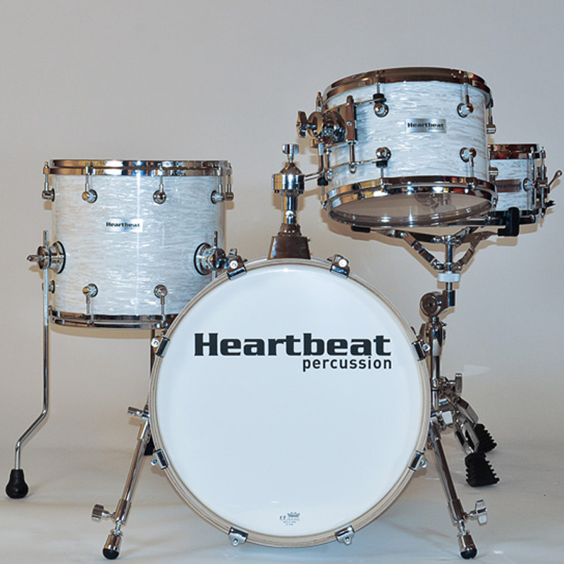 DSM Maple Drum Sets Vintage White Heartbeat Worship