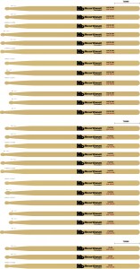 Heartbeat drum stick sizes